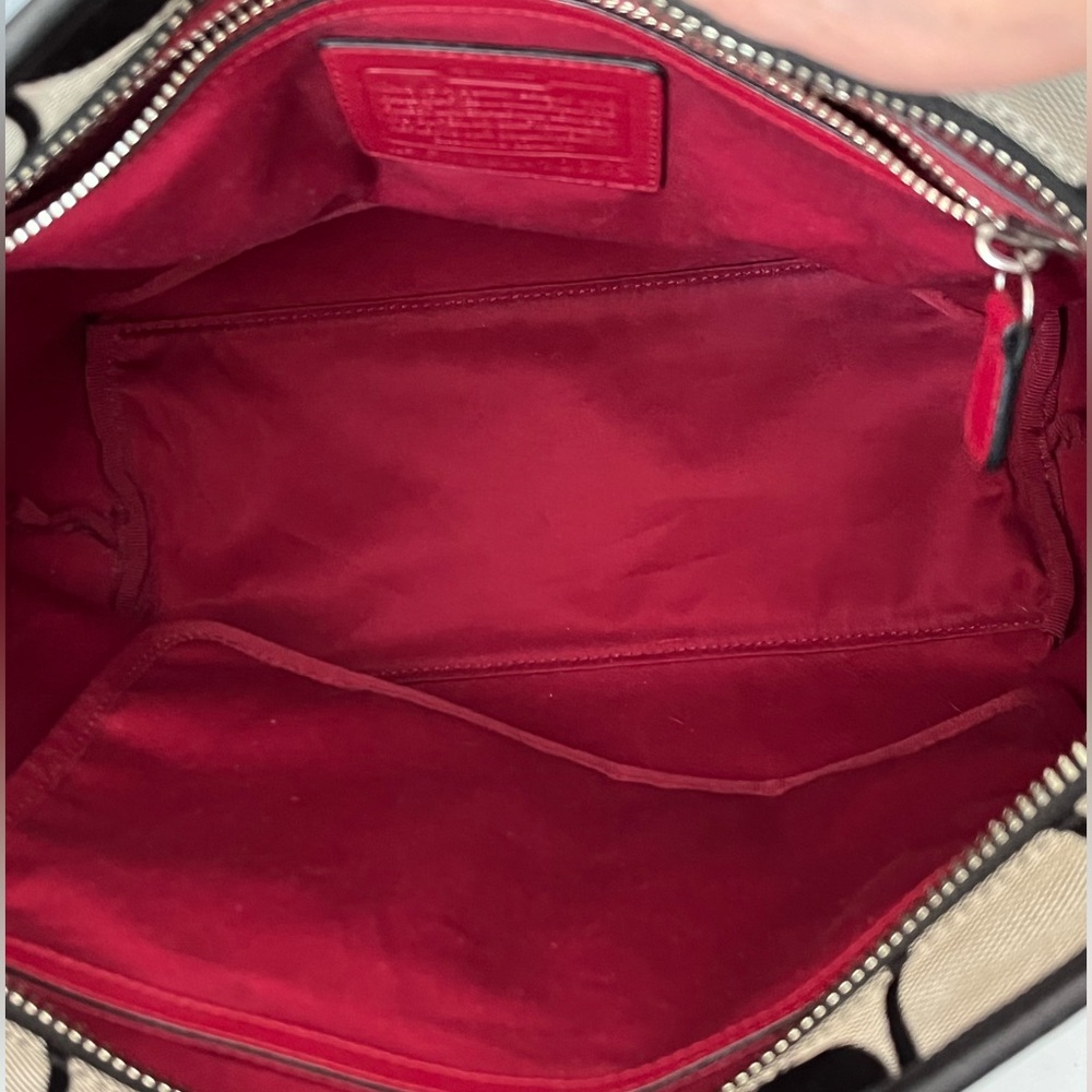 Coach Black and Red Signature Bag - Picture 15 of 16